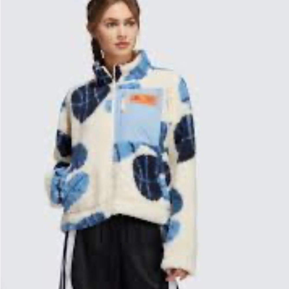 Adidas F22 Hoop York City Sherpa Jacket Women Sz XL